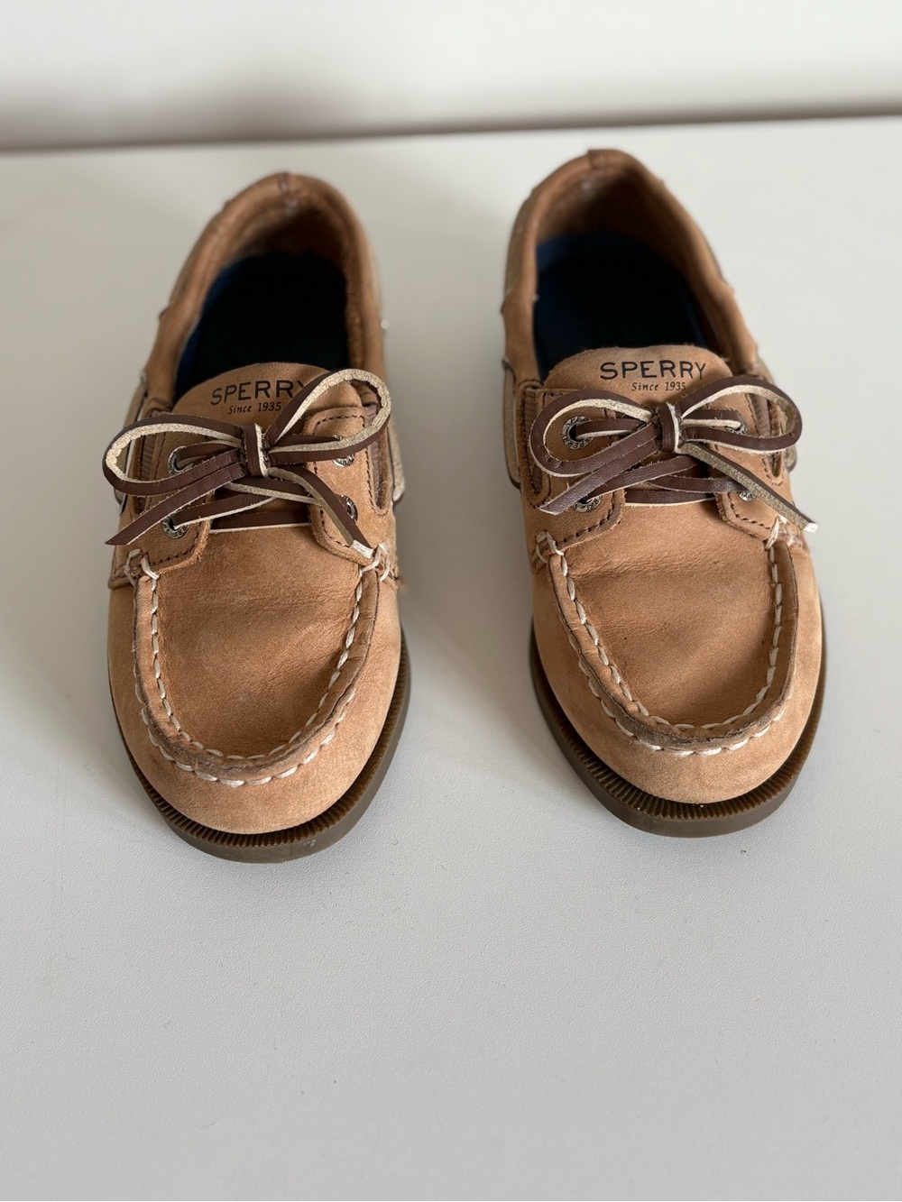 Sperry Kids Tan Brown Boat Shoes
